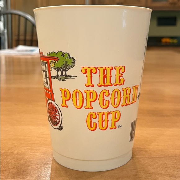 Vintage plastic popcorn-cup with perfect condition screen-printed graphics - Picture 5 of 7
